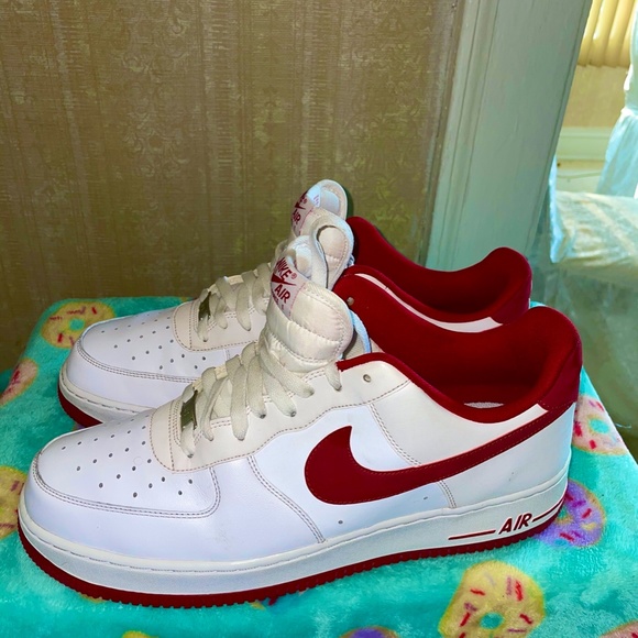 Nike  AF 1 Low Retro Summit White /University Red - Picture 8 of 12